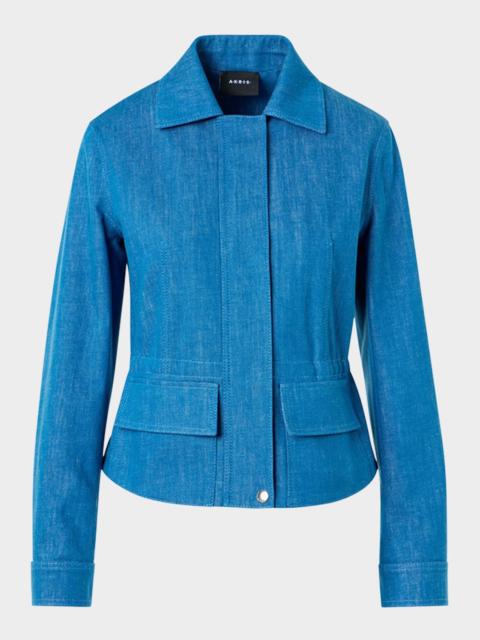 Hugh Stretch Denim Cargo Jacket