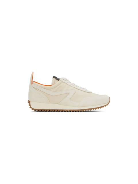 Beige Retro Runner Sneakers