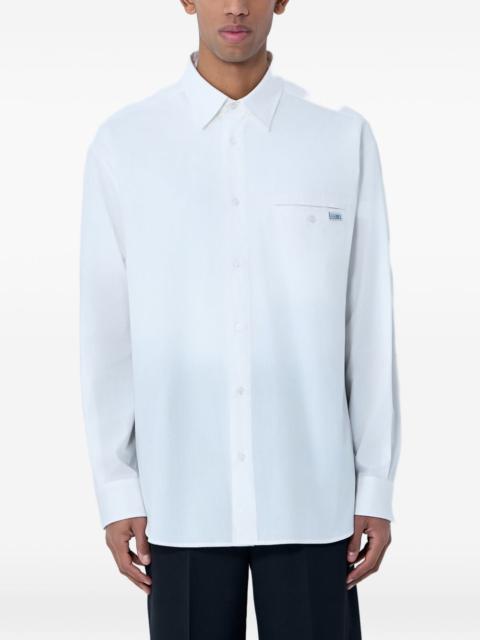 patch pocket button-down shirt