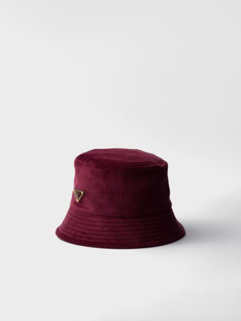 Corduroy bucket hat