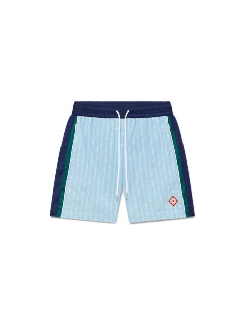 Pinstripe Laurel Track Shorts | Casablanca Paris