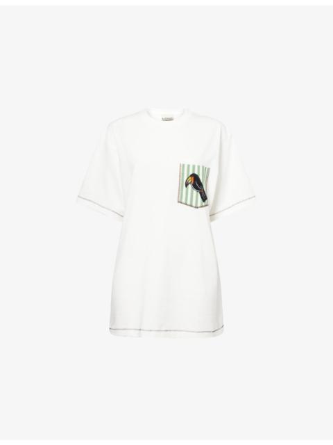 Toucan-Tango Pocket Cotton T-Shirt