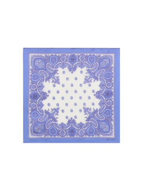 paisley silk pocket square