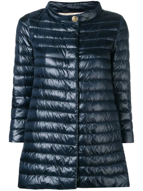 funnel neck padded jacket