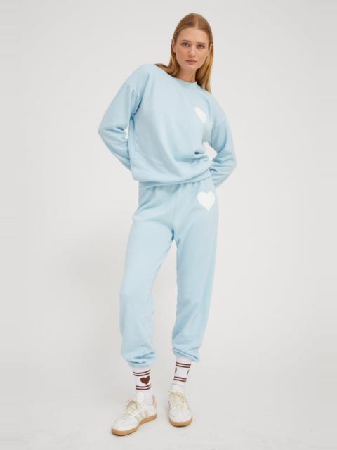 BABY BLUE HEART SWEATPANTS