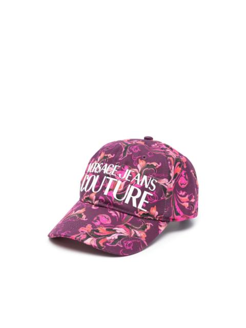floral-print baseball cap