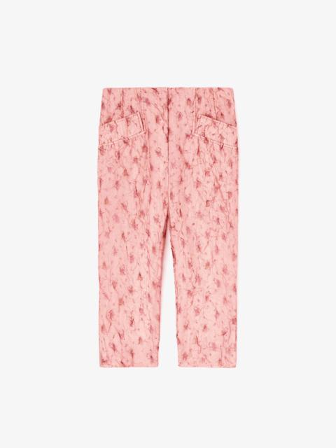 CAPRI TROUSERS IN SHIBORI ORGANZA