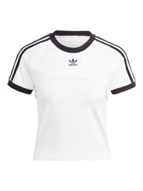 (WMNS) adidas Always Original T-Shirt 'White Black' IC8808