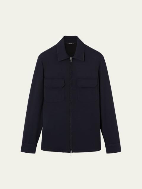 Men's Vellano Wool and Nylon Zip Overshirt