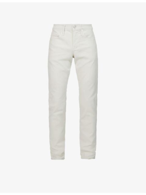 L’homme slim-fit slim-leg stretch-woven trousers