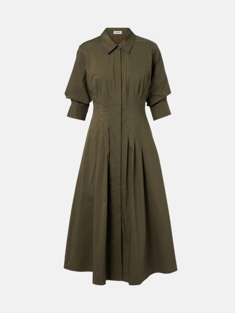 Jazz cotton-blend poplin shirt dress