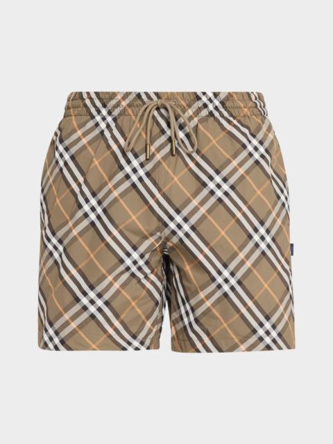 Men's Signature Check Swim Trunks