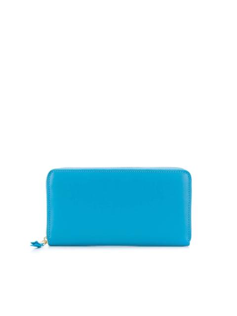 zip-around leather wallet