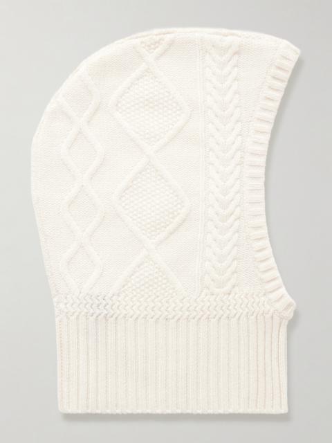 Cable-knit Cashmere Balaclava