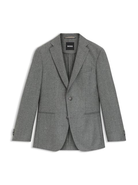 SLIM-FIT SUIT IN MICRO-PATTERNED VIRGIN WOOL