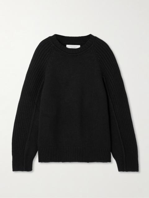 Oversized Ribbed Recycled Cashmere And Wool-blend Sweater