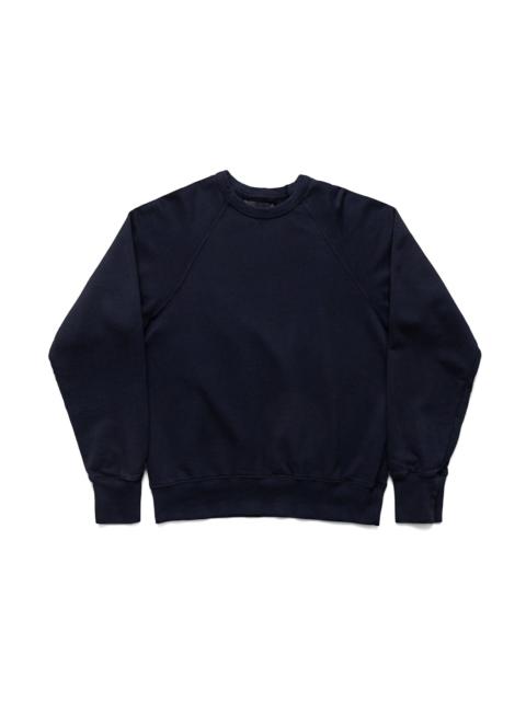 French Terry Binded Neck Raglan - Navy