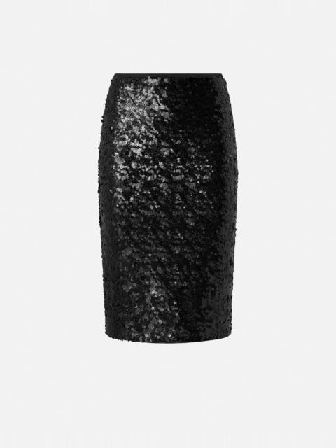 PENCIL SKIRT WITH SEQUINS