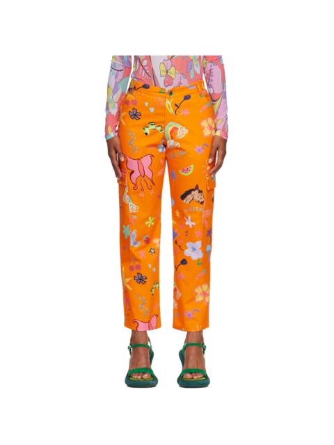 SSENSE Exclusive Orange Chason Jeans