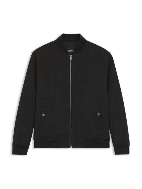 WATER-REPELLENT JACKET WITH DOUBLE B MONOGRAM PATCH