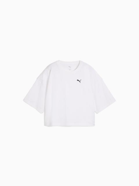 Wardrobe Essentials Women's Oversized Short Tee