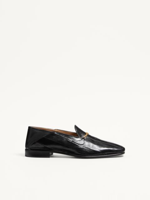 JIGGIE LOAFER IN EEL SKIN AND NAPPA LEATHER