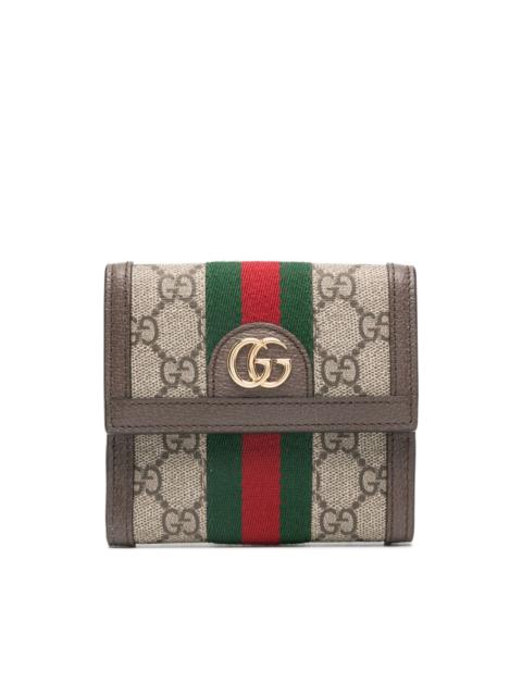 Ophidia GG Web-stripe wallet