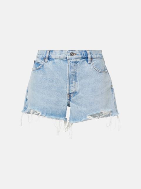 The Hang mid-rise denim shorts