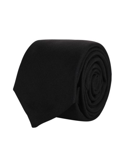 Givenchy Embroidered Silk Tie Black