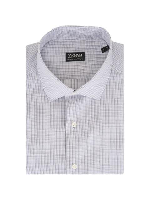 checked-pattern shirt