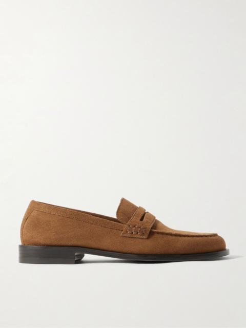 Perry Suede Penny Loafers Brown