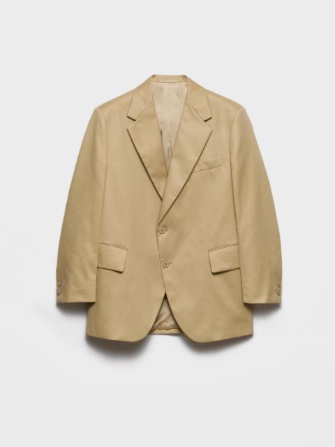 Single-breasted cotton jacket