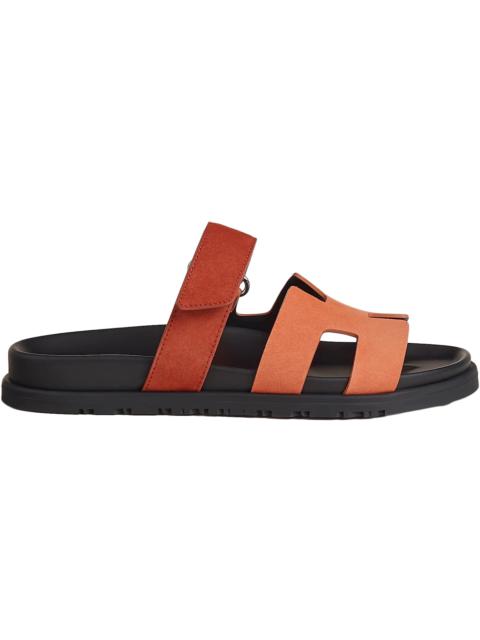 Hermes Chypre Sandal Rose Bois De Santal / Rouge De Turin Calfskin Leather (Women's)