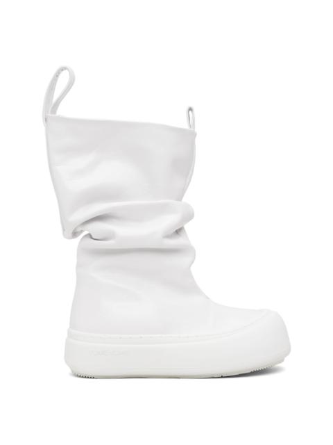 White Fisherman Low Boots