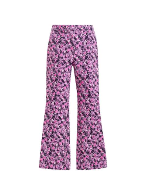 Jok floral-detail trousers