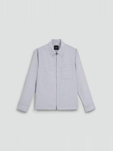 Zip Overshirt in Motion Wool