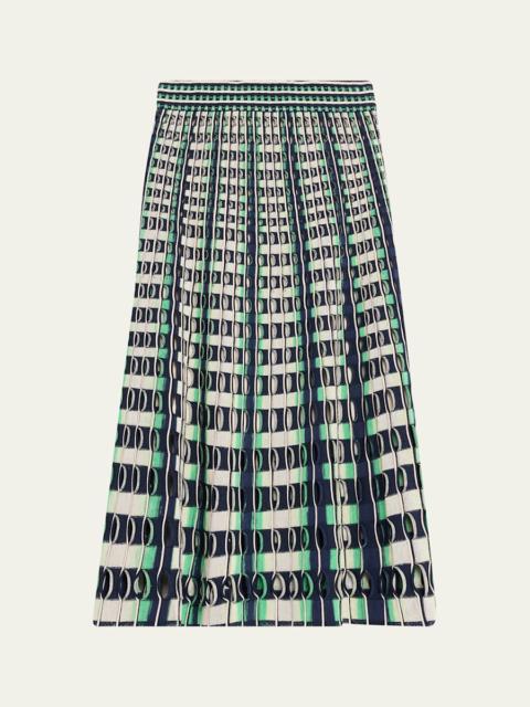 Drue Openwork Midi Skirt