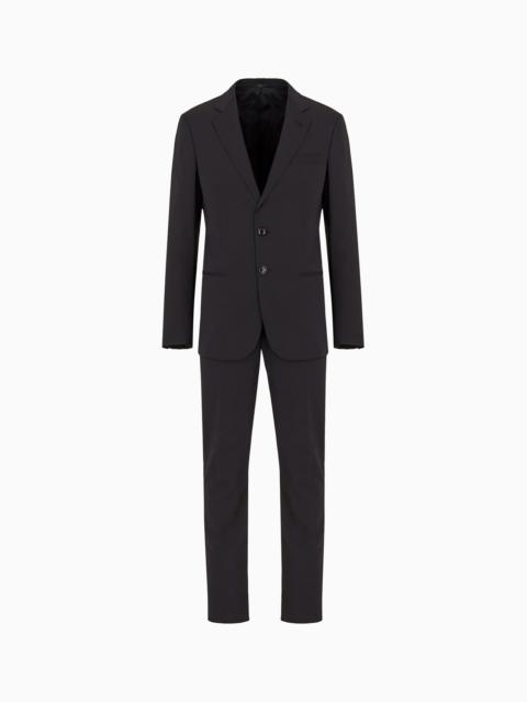 Single-breasted Soho line suit in virgin wool