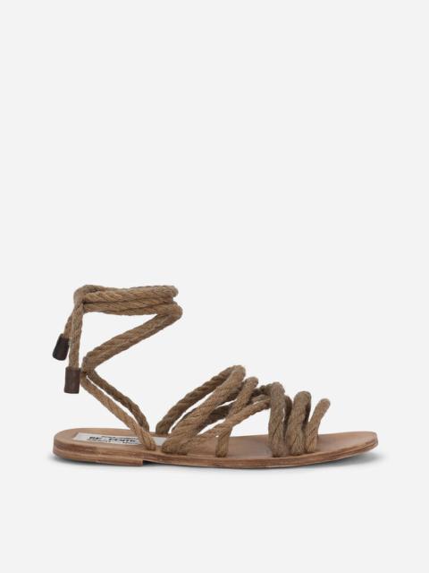 Cord sandals