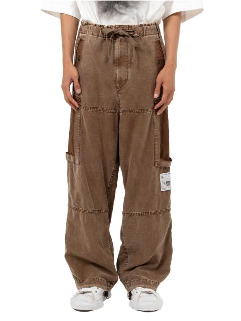 Cotton Satin Cargo Pants