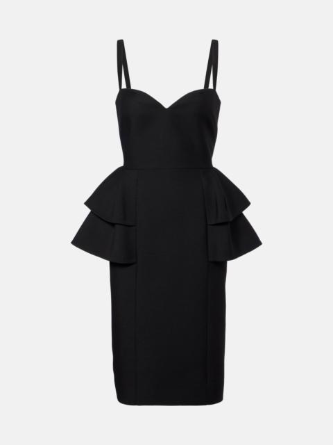 Crepe Couture tiered midi dress