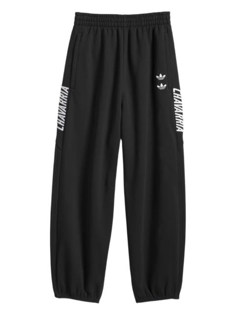 x Adidas embroidered logo drawstring trak pants
