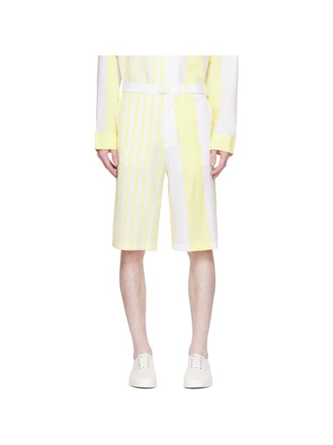 White & Yellow Hotel Olympia Edition Poolside Shorts