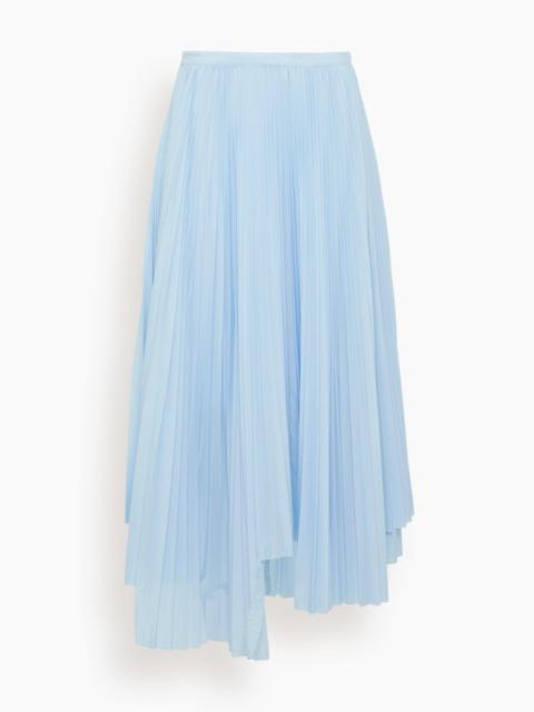 Pleated Skirt in Sky Blue
