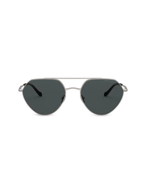 geometric pilot sunglasses