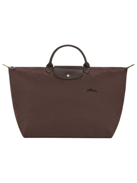 Le Pliage Green L Travel bag Mocha - Recycled canvas