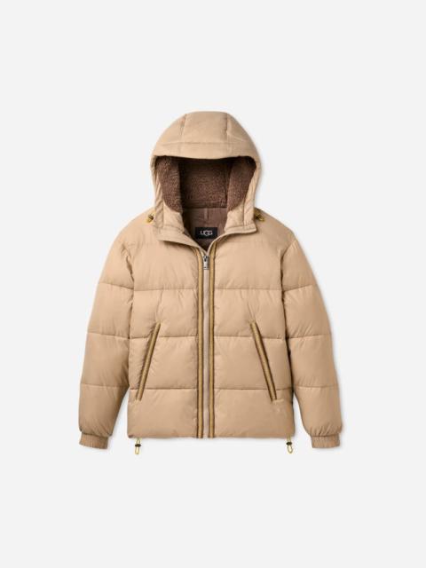 ® Men's Xayden ®braid Puffer Jacket Nylon in Mustard Seed/Summer Wheat