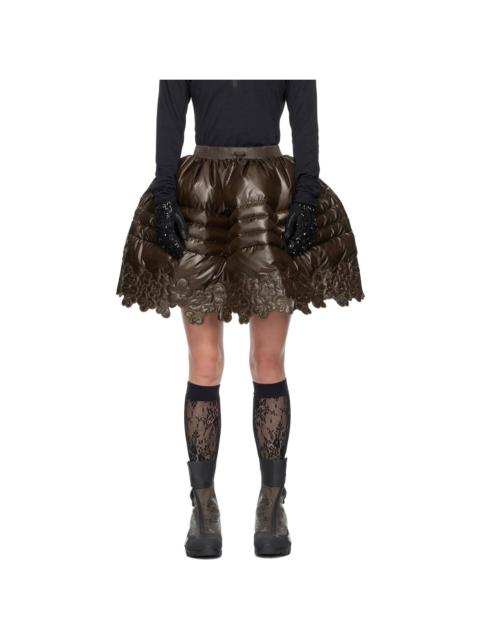 Brown The North Face Edition Floral Down Miniskirt