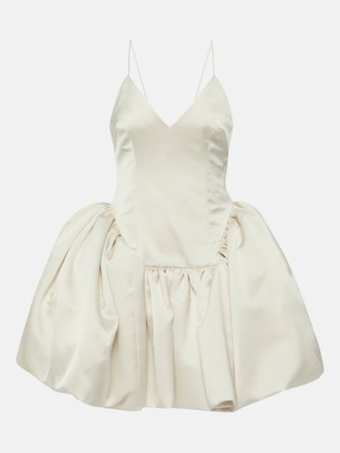 Bridal Estelle satin twill minidress