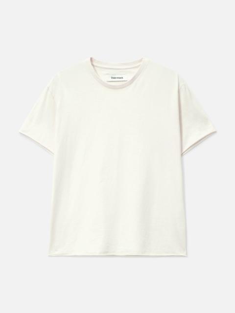 GARMENT DYED RAW EDGE T-SHIRT